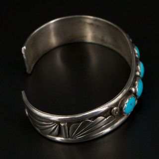 VTG Sterling Silver - NAVAJO Sleeping Beauty Turquoise 6 