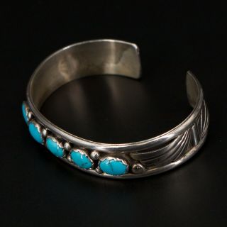 VTG Sterling Silver - NAVAJO Sleeping Beauty Turquoise 6 