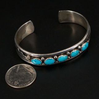 VTG Sterling Silver - NAVAJO Sleeping Beauty Turquoise 6 