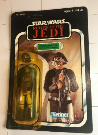 Vintage Star Wars Return Of The Jedi Lando Calrissian Kenner 1983 77 Back