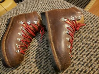Kastinger vintage leather hiking boots made in Austria size 11 Peter Habeler 8