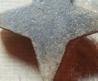 Rare Antique Cast Iron Star Windmill Gate Weight 7