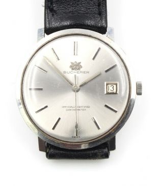 Vintage Bucherer 1888 Cal.  20.  97 Swiss Mechanical Chronometer Wristwatch 6105 - 5