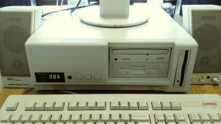 Complete IBM AT AMD 386 DX/40 MHz retro vintage DOS Windows 3.  1 gaming computer 4