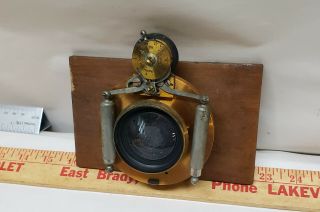 Antique Bausch & Lomb Brass Piston Shutter Alvan Clark Lens Portrait Camera