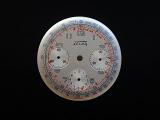 Vintage Telda Chronograph Watch Dial Venus Men 