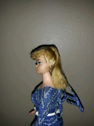 Vintage 1960s Barbie Blond Ponytail 8 in 4
