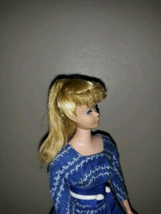 Vintage 1960s Barbie Blond Ponytail 8 in 5