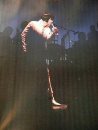 Elvis Presley Signed Large Color Poster Extremely Rare