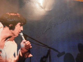 Elvis Presley signed large color poster extremely rare 4