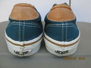 Vintage VANS Canvas Shoes Made in USA Size 11 6