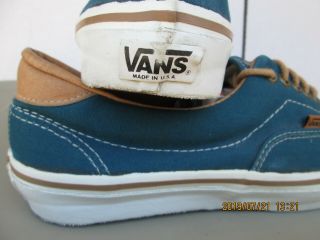 Vintage VANS Canvas Shoes Made in USA Size 11 7