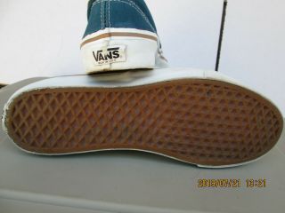 Vintage VANS Canvas Shoes Made in USA Size 11 8