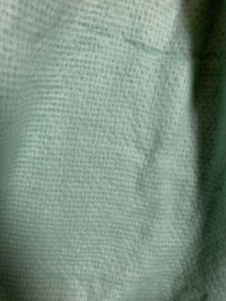 Vintage 100 Acrylic Thermal Blanket 4 Sided Binding Sage Green 100x92 4