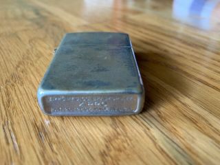 Vintage Zippo Lighter 2032685 Made In Usa Silver Chrome