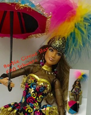 Barbie - Custom Made To Move Hybrid - Wearing Vtng Barbie Circus Star Fao Schwarz.