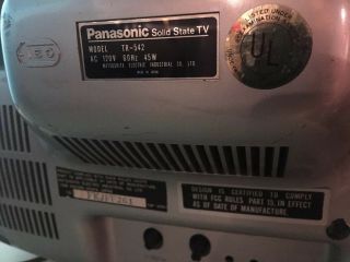 Vintage TV Panasonic TR - 542 12 