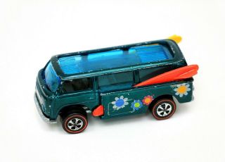 Vintage Hot Wheels Redline Beach Bomb Volkswagen Bus Aqua