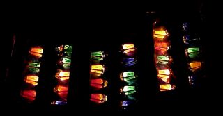 3 box vintage Radiant Christmas 10 light Multicolor Lantern string w spares WORK 5