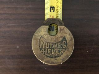 Vintage Nutmeg 4 Lever Pancake Padlock by Eagle Lock Co.  - No Key 9