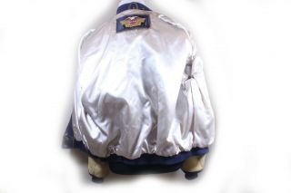 Vintage Harley Davidson Leather Jacket Mens Blue Varsity Bomber Coat Size XL 6