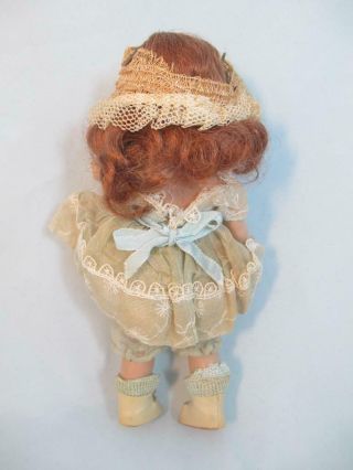 Vintage 1952 VOGUE Doll Painted Lash GINNY Doll Tiny Miss Red Hair Beryl Blue 2