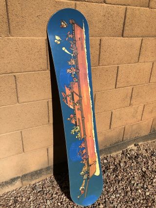 Vintage Sims Noah’s Ark Mini Snowboard.  Noah Salasnek