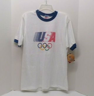 Rare Nwt Vintage Levis 1984 Usa Olympics Tee Shirt Los Angeles Mens Medium