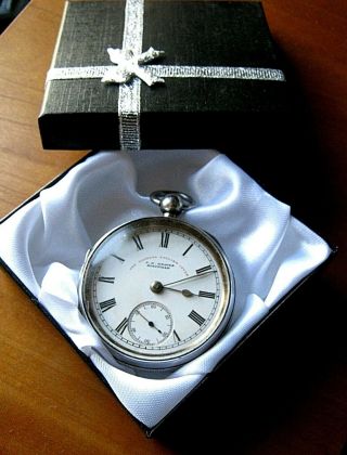 1898 Victorian Solid Silver pocket watch by J.  G Graves - Lancashire Watch Co 2