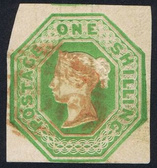 1847 Sg55 1/ - Green Embossed 4m Red Numeral Very Fine Rare