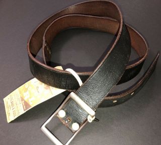Rare Rrl Ralph Lauren Double Rl Limited Edition Buckle Leather Strap Belt 36 38