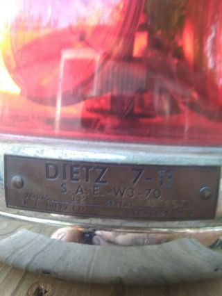 Emergency Beacon Light Diezt 7 - 11 Vintage