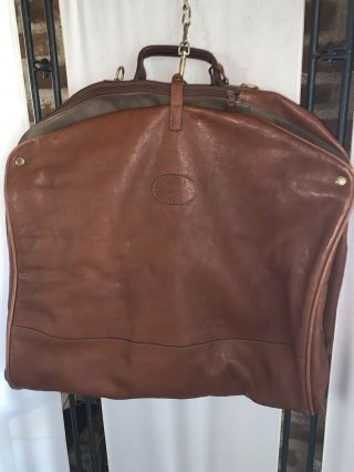 Vintage The GHURKA No 173 Sheath Travel Luggage Garment Bag Leather 2