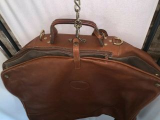 Vintage The GHURKA No 173 Sheath Travel Luggage Garment Bag Leather 4