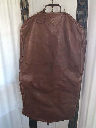 Vintage The GHURKA No 173 Sheath Travel Luggage Garment Bag Leather 5