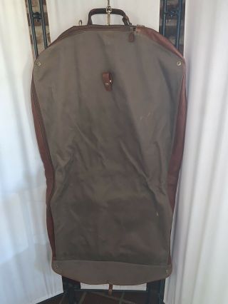 Vintage The GHURKA No 173 Sheath Travel Luggage Garment Bag Leather 7