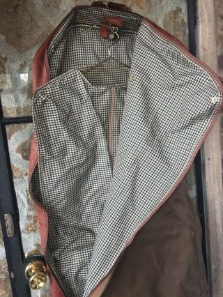 Vintage The GHURKA No 173 Sheath Travel Luggage Garment Bag Leather 8