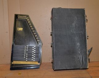 Vintage 36 String Autoharp Us Made Auto Harp Collectible Musical Instrument Case