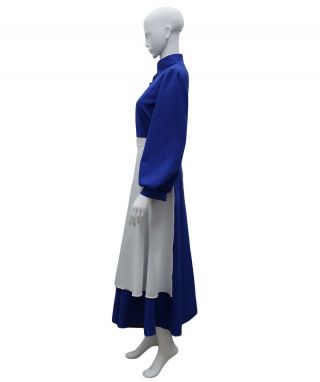 Howl ' s Moving Castle Sophie Hatter Women Cosplay Costume Blue Dress Apron HC - 504 3