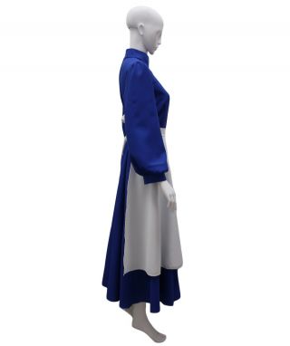 Howl ' s Moving Castle Sophie Hatter Women Cosplay Costume Blue Dress Apron HC - 504 4