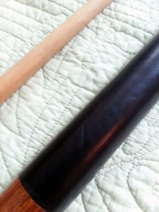 Vintage Willie Hoppe Brunswick Professional vintage pool cue with case 11