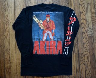 1988 Akira Vtg Long Sleeve Anime Movie T - Shirt Ghost In The Shell 80s 90s M/l