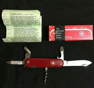 Vintage Swiss Army Knife - Wenger - W/ Box And -