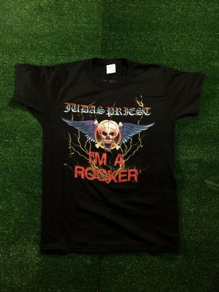 Vintage Rare 1988 Judas Priest I Am A Rocker Shirt Concert Tour