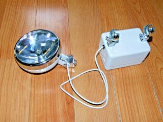 Vintage Minibike Lighting Kit Delta 6v.  Bicycle Kit - F Head Lamp And Battery Box