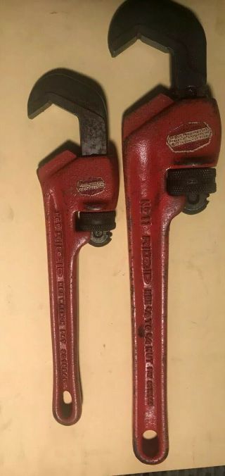 Vintage Ridgid No.  9 And 11 Straight Hex Wrenches - Rare 3