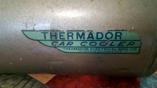 Vintage - Thermador Car Cooler By Thermador Electrical Mfg.  Co.  Los Angeles,  Ca.