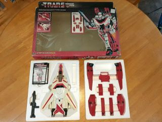 Vintage 1984 1985 Transformers G1 Jetfire Autobot w/original box & instructions 2