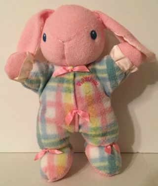Vintage 1996 Playskool Snuzzles Pink Bunny Rabbit Plush 5038/5035