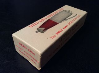 Vintage Fishing Lure (weed King Weedless),  Picture Box